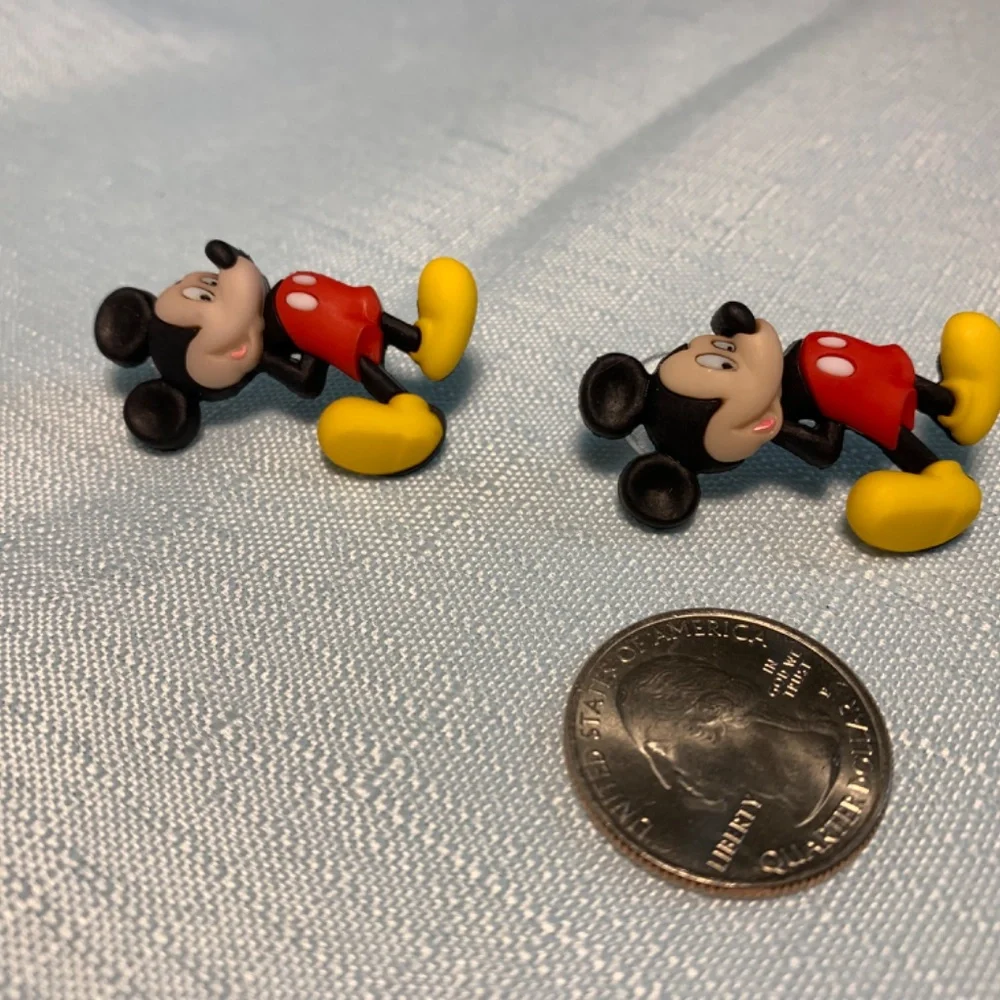 NWT 1 Pair of Handmade Disney Mickey Mouse Pierced Earrings in 3 Styles - Picture 3 of 11